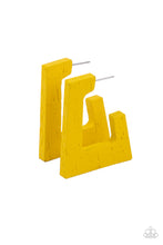 Load image into Gallery viewer, The Girl Next Outdoor Yellow Earring Paparazzi Accessories