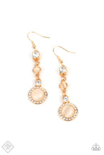 Load image into Gallery viewer, Epic Elegance Gold Cat&#39;s Eye Earrings Paparazzi Accessories