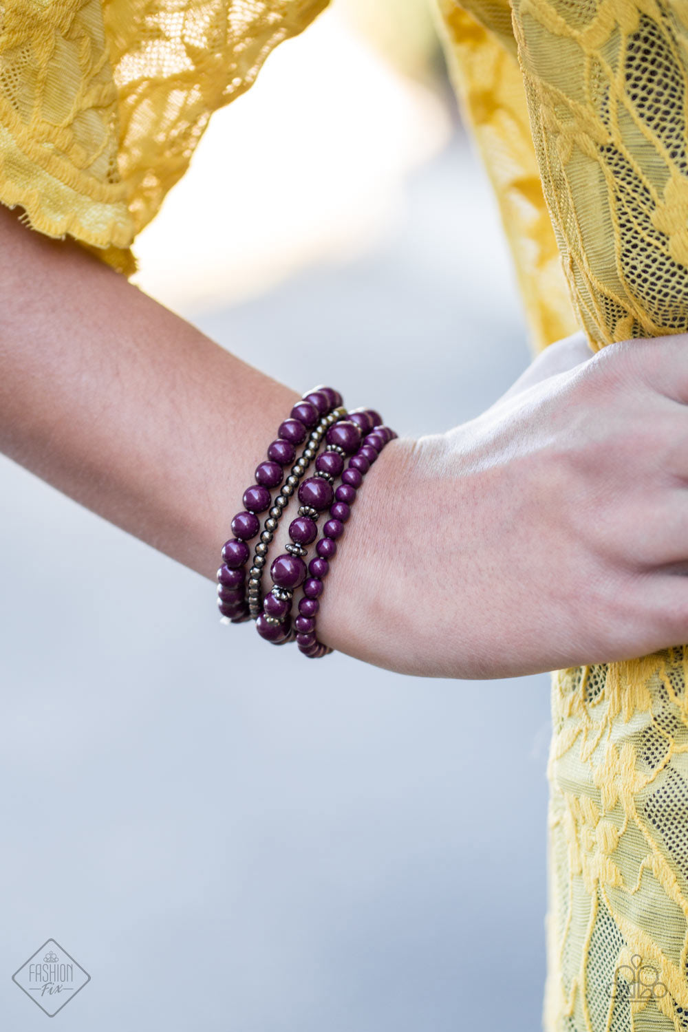 Rockin Rococo Purple Bracelet Paparazzi Accessories