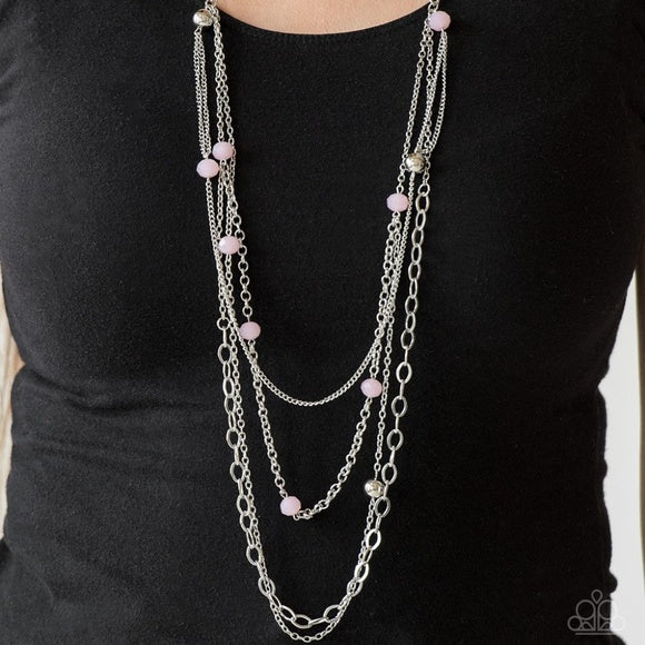 Glamour Grotto Pink Necklace Paparazzi Accessories