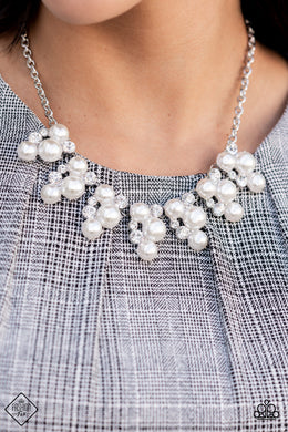 Renown Refinement White Pearl Necklace Paparazzi Accessories