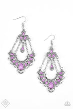 Load image into Gallery viewer, Unique Chic Purple Earrings Paparazzi Accessories